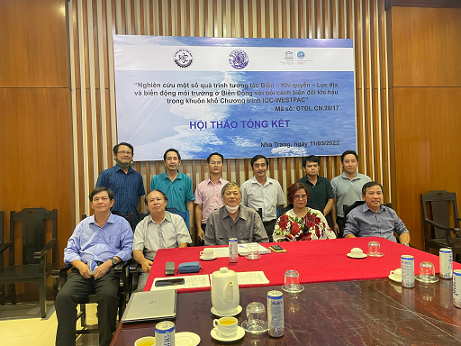 Final workshop of project “Studies on air-sea-mainland interactions and environmental variations of Bien Dong in the context of climate change within the framework of IOC/WESTPAC